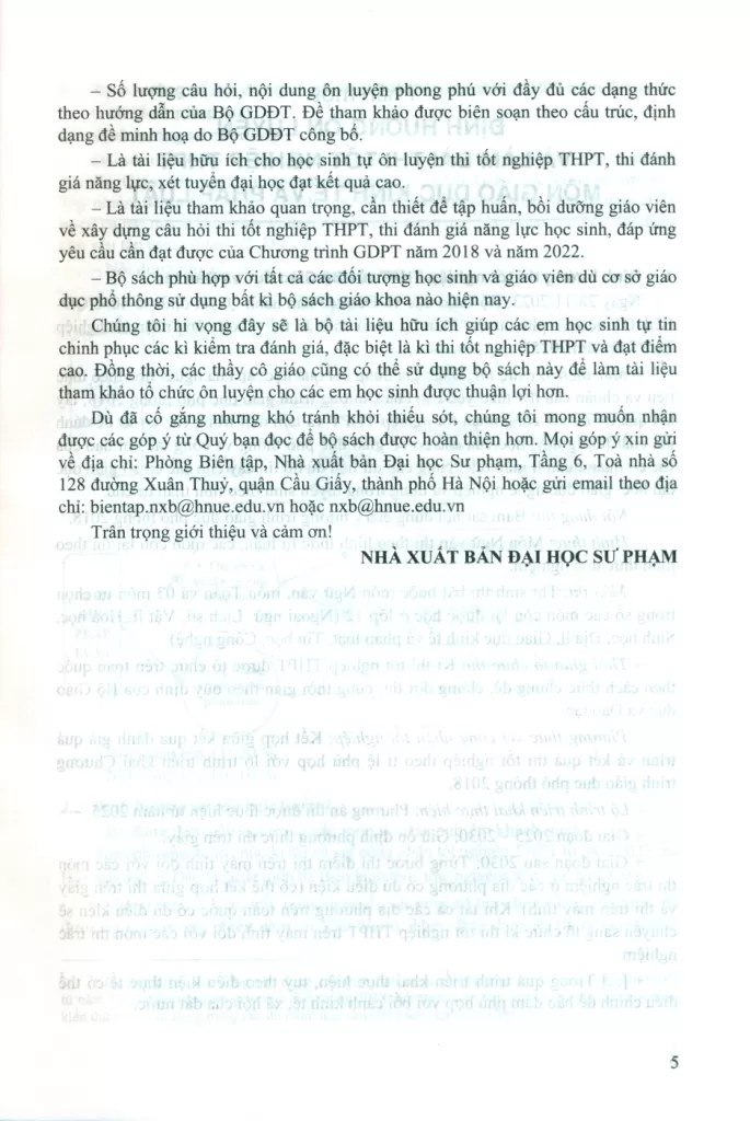 ÔN LUYỆN TRẮC NGHIỆM THI TỐT NGHIỆP THPT MÔN GIÁO DỤC KINH TẾ VÀ PHÁP LUẬT (Theo Chương trình giáo dục phổ thông 2018)